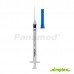 Simplex Auto Disable Syringe w/ Needle, 0.5cc G-23x1, 100's